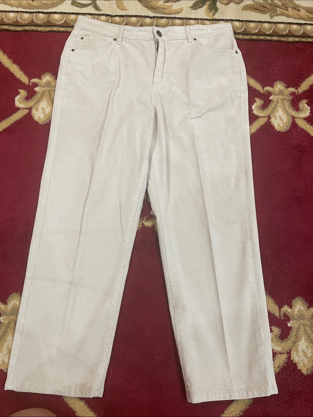 d. jeans Cream Straight-Leg Women's Pants